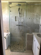 Load image into Gallery viewer, FRAMELESS NEO ANGLE SHOWER DOOR UNIT - (Supply & Install)