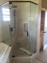 Load image into Gallery viewer, FRAMELESS NEO ANGLE SHOWER DOOR UNIT - (Supply & Install)