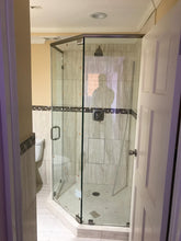 Load image into Gallery viewer, FRAMELESS NEO ANGLE SHOWER DOOR UNIT - (Supply &amp; Install)

